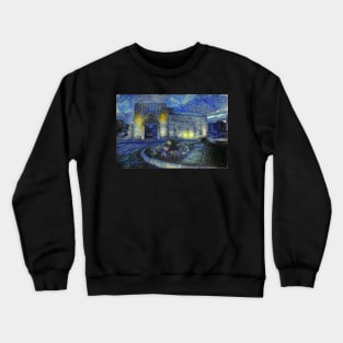 Bab Tuma of Damascus (Gate of Thomas) in Starrynight Style Crewneck Sweatshirt